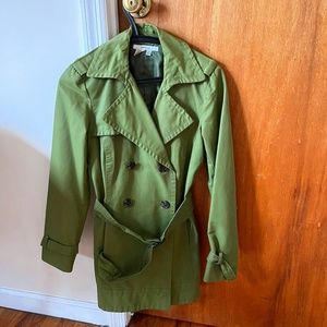 Zara Green trench coat